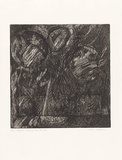 Artist: b'MEYER, Bill' | Title: b'Sephirot emerging from the gap' | Date: 1981 | Technique: b'etching and aquatint, printed in black ink, from one plate' | Copyright: b'\xc2\xa9 Bill Meyer'