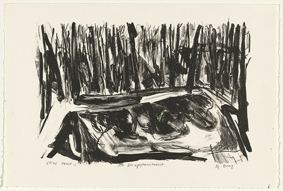 Artist: Boag, Yvonne. | Title: Mt. Disappointment | Date: 1980s | Technique: lithograph, printed in black ink, from one stone | Copyright: © Yvonne Boag