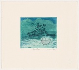 Artist: b'Warren, Guy.' | Title: b'Downstream' | Date: 2006 | Technique: b'etching and aquatint, printed in colour, from two plates'