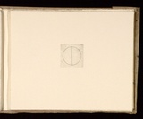 Artist: b'Mann, Gillian.' | Title: b'(Halved circle).' | Date: 1981 | Technique: b'etching, printed in black ink, from one plate'