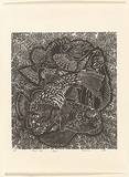 Title: Poison fish | Date: 1987 | Technique: linocut, printed in black ink, from one block