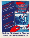 Artist: LANE, Leonie | Title: Video Mayfair ...Sydney Filmmakers' Cinema. | Date: 1980 | Technique: screenprint, printed in colour, from three stencils | Copyright: © Leonie Lane