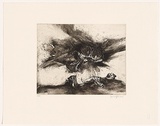 Artist: b'Gleeson, James.' | Title: b'Untitled [2]' | Date: 2004 | Technique: b'etching and aquatint, printed in sepia ink, from one plate'