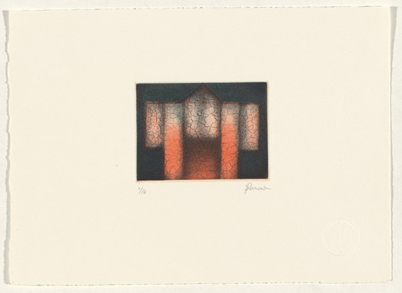 Artist: b'Perrow, Deborah.' | Title: b'not titled [Kimono]' | Date: 1988 | Technique: b'etching and aquatint, printed in colour, from two zinc plates'