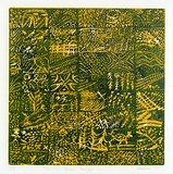 Artist: SHEARER, Mitzi | Title: Primitive design (sampler no.2) | Date: 1978 | Technique: linocut, printed in colour, from three blocks
