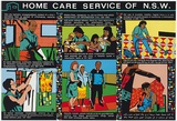 Title: b'Home care service of NSW' | Date: 1986 | Technique: b'off-set lithograph, printed in colour'