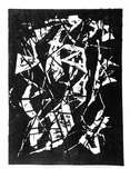 Artist: b'Buckley, Sue.' | Title: b'Imprisoned.' | Date: 1960 | Technique: b'linocut, printed in black ink, from one block' | Copyright: b'This work appears on screen courtesy of Sue Buckley and her sister Jean Hanrahan'