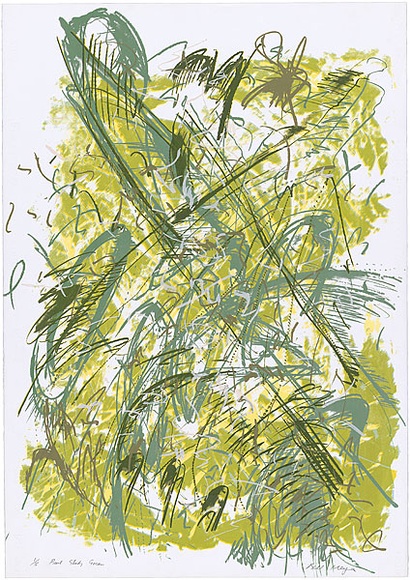 Artist: b'MEYER, Bill' | Title: b'Bush study green' | Date: 1987 | Technique: b'screenprint, printed in colour, from multiple stencils (indirect reduction)' | Copyright: b'\xc2\xa9 Bill Meyer'