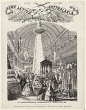 Artist: b'Calvert, Samuel.' | Title: bThe Victorian Exhibition in Melbourne, for the 'World's Fair', 1862. | Date: 1862 | Technique: b'wood-engraving, printed in black ink, from one block'