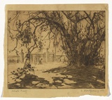 Artist: b'Montgomery, Anne.' | Title: b'Shadow and sunlight' | Date: 1932 | Technique: b'etching, printed in brown ink with plate-tone on one  plate'