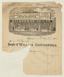 Title: Bill head for William Chipperfield | Date: 1880s | Technique: wood-engraving, printed in black ink, from one block; letterpress