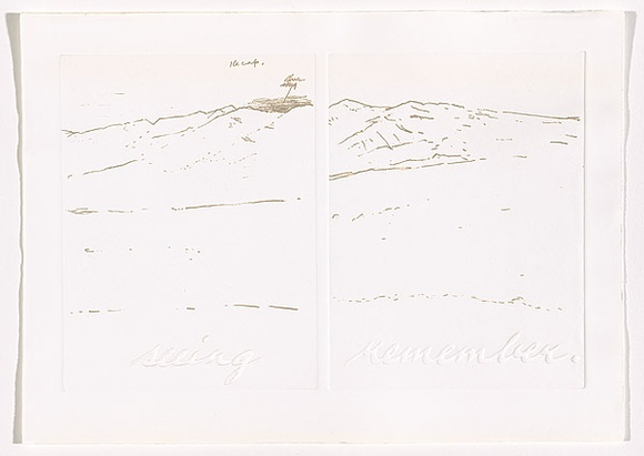 Title: b'Antarctica (sheet 20)' | Date: 1988 | Technique: b'photo-etching and embossing, printed in intaglio and relief, from two zinc plates'