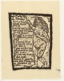 Artist: HANRAHAN, Barbara | Title: I wonder by my troth, what thou and I did, till we lovd? | Date: 1962 | Technique: linocut, printed in black ink, from one block