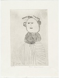 Artist: b'THOMAS, Peter' | Title: b'Flora' | Date: 2000, February | Technique: b'etching, printed in black ink, from one plate'