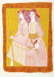 Artist: b'HANRAHAN, Barbara' | Title: b'Autumn' | Date: 1977-1982 | Technique: b'screenprint, printed in colour, from five stencils'