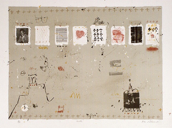 Artist: b'Mitelman, Allan.' | Title: b'Cards' | Date: 1969 | Technique: b'lithograph, printed in colour, from two stones [or plates]' | Copyright: b'\xc2\xa9 Allan Mitelman'