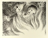 Artist: b'BOYD, Arthur' | Title: b'The ordeal by fire.' | Date: (1965) | Technique: b'lithograph, printed in black ink, from one plate' | Copyright: b'Reproduced with permission of Bundanon Trust'