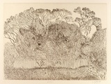 Artist: ZOFREA, Salvatore | Title: November | Date: 1984 | Technique: hardground-etching, printed in brown ink, from one zinc plate | Copyright: © Salvatore Zofrea, 1984