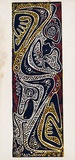 Artist: Yobale, Philip. | Title: not titled [spirit dance] | Date: c.2000 | Technique: linocut, printed in colour, from three blocks