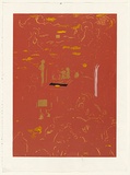 Artist: b'Johnson, Tim.' | Title: b'Three worlds' | Date: 1987 | Technique: b'screenprint, printed in colour, from multiple stencils' | Copyright: b'\xc2\xa9 Tim Johnson'