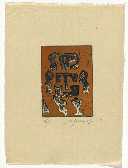 Artist: b'SELLBACH, Udo' | Title: b'not titled' | Date: 1960-80 | Technique: b'etching'