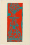 Title: b'Windmill' | Date: 1972 | Technique: b'screenprint, printed in colour, from two stencils'