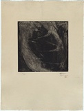 Artist: b'Halpern, Stacha.' | Title: b'not titled [Carcass]' | Date: 1958 | Technique: b'etching and aquatint, printed in black ink, from one plate'