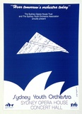 Artist: b'Stejskal, Josef Lada.' | Title: b'Hear tomorrow's orchestra today' ... Sydney Youth Orchestra, Sydney Poera House Concert Hall | Date: 1989 | Technique: b'offset-lithograph, printed in black ink, from one plate'