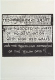 Artist: MADDOCK, Bea | Title: There is no abiding city | Date: 1964 | Technique: woodcut, printed in black ink by hand-burnishing, from two pine blocks