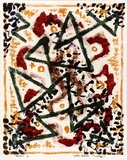 Artist: Hawkins, Weaver. | Title: Garden abstract | Date: 1960 | Technique: monotype, printed in colour, from one plate | Copyright: The Estate of H.F Weaver Hawkins