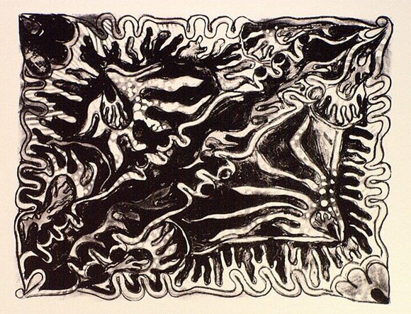 Artist: b'Taylor, Elsie.' | Title: b'Night time' | Date: 1994, July | Technique: b'lithograph, printed in black ink, from one stone [or plate]'