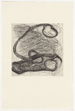 Artist: Irving, Julie. | Title: not titled [curved forms] | Date: 1996 | Technique: etching, printed in black ink, from one copper plate