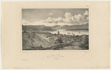 Artist: Sainson, Louis de. | Title: Hobart-town.  Vue prise du'un ravin au Norde (Van Diemen). | Date: 1834 | Technique: lithograph, printed in black ink, from one stone