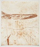 Artist: b'PARR, Mike' | Title: b'Alphabet/Haemorrhage.' | Date: 1992-93 | Technique: b'etching, printed in red ochre ink, from one plate'