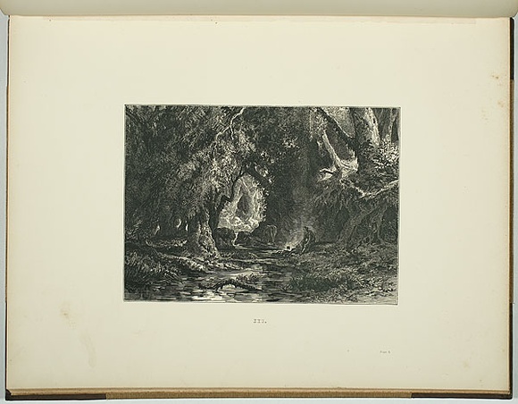 Title: b'There, in the shelter of a nameless glen...' | Date: 1881 | Technique: b'wood-engraving, printed in black ink, from one block'