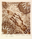 Artist: b'Baker, Nyukana.' | Title: b'Tji-tji kutjara' | Date: 1996, February | Technique: b'lithograph, printed in brown ink, from one stone'