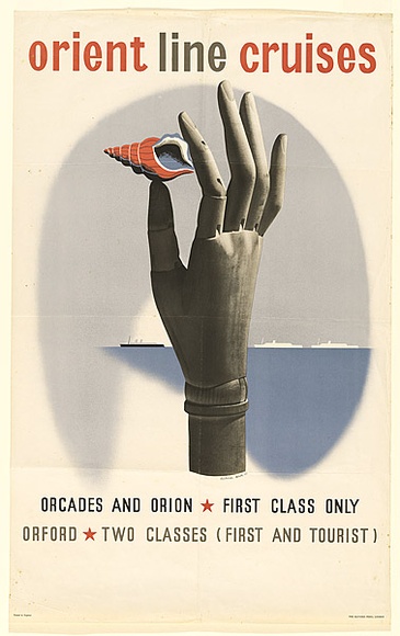 Artist: b'Beck, Richard.' | Title: b'Orient line cruises.' | Date: 1937 | Technique: b'lithograph, printed in colour, from multiple plates'