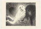 Artist: b'BOYD, Arthur' | Title: b'St Francis kissing the Wolf of Gubbio.' | Date: (1965) | Technique: b'lithograph, printed in black ink, from one plate' | Copyright: b'This work appears on screen courtesy of Bundanon Trust'