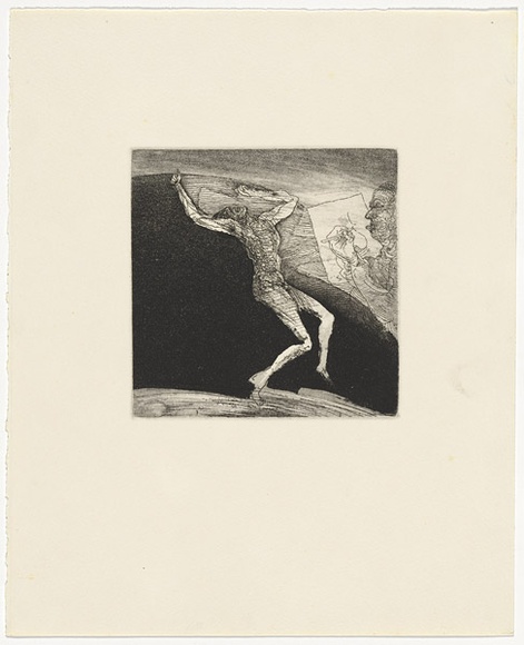 Artist: b'SELLBACH, Udo' | Title: b'not titled' | Technique: b'etching, aquatint, printed in black ink, from one copper plate'