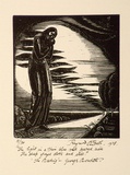 Artist: McGrath, Raymond. | Title: The Meeting | Date: 1928 | Technique: wood-engraving, printed in black ink, from one block