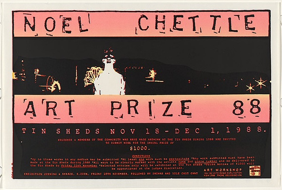 Artist: b'HORE, Nick' | Title: b'Noel Chettle Art Prize 88' | Date: 1988 | Technique: b'screenprint, printed in colour, from multiple stencils'