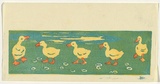 Artist: b'Allport, C.L.' | Title: b'Ducks.' | Date: c.1928 | Technique: b'linocut, printed in colour, from multiple blocks'