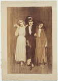 Artist: LINDSAY, Norman | Title: The woman I was | Date: c.1908 | Technique: lithograph, printed in colour, from three stones