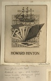 Artist: FEINT, Adrian | Title: Bookplate: Howard Hinton [second plate]. | Date: 1924 | Technique: etching, printed in brown ink with plate-tone, from one plate | Copyright: Courtesy the Estate of Adrian Feint