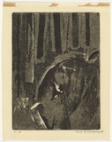 Artist: b'WILLIAMS, Fred' | Title: b'The forest pond' | Date: 1959-60 | Technique: b'etching, engraving, drypoint and aquatint, printed in black ink, from one copper plate' | Copyright: b'\xc2\xa9 Fred Williams Estate'