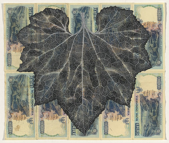 Artist: b'HALL, Fiona' | Title: b'Benincasa hispida - Ash pumpkin (Indonesian currency)' | Date: 2000 - 2002 | Technique: b'gouache' | Copyright: b'\xc2\xa9 Fiona Hall'