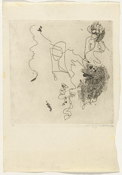 Artist: JACKS, Robert | Title: A little wave of quiet mirth | Date: 1966 | Technique: etching, aquatint printed with plate-tone