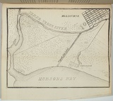 Artist: Ham Brothers. | Title: not titled [Map of the Yarra and Hobson's Bay showing the proposed canal to the beach]. | Date: 1850 | Technique: lithograph, printed in black ink, from one stone