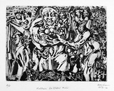 Artist: b'STONE, T.M. (Bauxhau)' | Title: b'Mother to them all' | Date: 1994 | Technique: b'etching and aquatint, printed in black ink, from one plate'