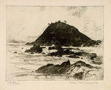 Artist: b'FULLWOOD, A.H.' | Title: bNobby's, Port Macquarie, N.S.W. | Date: 1924 | Technique: b'etching, printed in black ink, from one plate'
